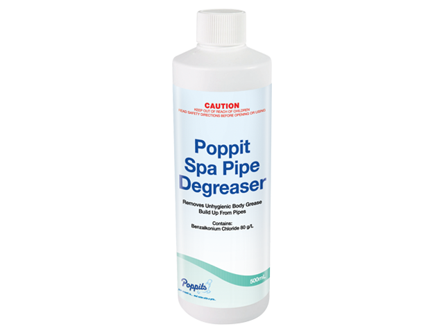 Poppits spa pipe degreaser - Waterco